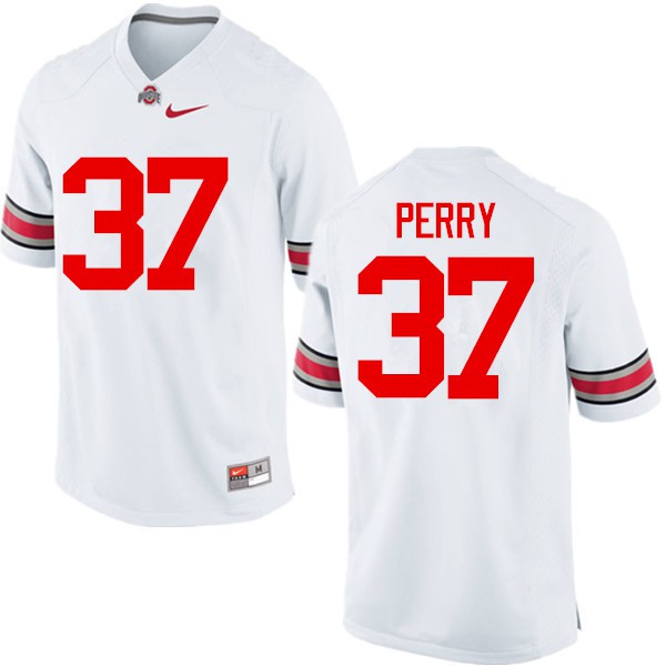 Ohio State Buckeyes #37 Joshua Perry Men Stitch Jersey White